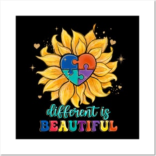 Autism Different is Beautiful Posters and Art